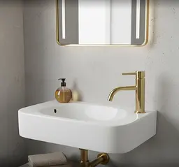 Умивальник Rea Odetta L підвісний 51x25 см white REA-U3610 - мініатюра 2