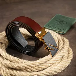 Чоловічий шкіряний ремінь Vintage 115х3,4 см acs0014833 - мініатюра 7