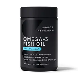 Омега-3 риб'ячий жир Sport Research Alaska Pollock 1250 мг 90 softgels