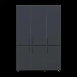Шафа для одягу Doros Торн Антрацит 3 ДСП (полиці) 135х51.6х200 (44900492) - мініатюра 7