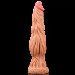 Фалоімітатор з присоскою Lovetoy Dual-Layered Silicone Nature Cock 24.5 см тілесний - мініатюра 8