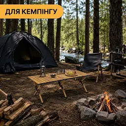 Розкладний туристичний стіл LEOBRO Camp Wood XL (LB-1069) - мініатюра 3