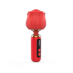 Вібромасажер Loviss Rose Mini Massage Wand Vibrator, головка у вигляді троянди, 9 режимів - мініатюра 3