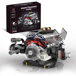 Конструктор двигун BMW F1 V8 акумуляторний мотор з додатком STEM конструктор двигуна внутрішнього згорання для дітей та дорослих, 664 деталі