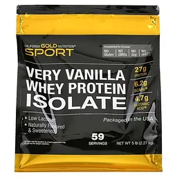 Ізолят протеїну Whey Protein Isolate 2270 г California Gold Nutrition vit0005921