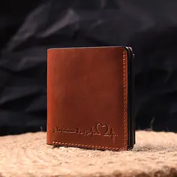 Чоловічий шкіряний гаманець GRANDE PELLE 9,5х10х1,5 см acs0024001 - мініатюра 6