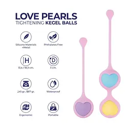 Вагинальные шарики Wooomy Love Pearls - миниатюра 5