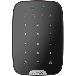 Бездротова сенсорна клавіатура Ajax KeyPad Plus чорна (000023069)