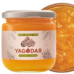 Джеми без цукру YAGODAR Ананас Апельсин Імбир 4 шт (2183978432) - мініатюра 2