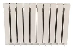Радіатор біметалевий секційний Queen Therm 500/100 (кратно 10), Білий - мініатюра 5