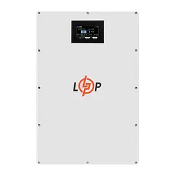 Акумулятор LP LiFePO4 51,2V - 100 Ah (5120Wh) (BMS 100A/50А) метал LCD Smart RS485/CAN JK настінний
