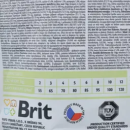 Сухий корм Brit GF VetDiets Cat Diabetes для кішок, у разі цукрового діабету, з куркою та горохом, 400 г - мініатюра 6