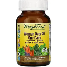 Мультивітаміни для жінок 40+ MegaFood Women Over 40 One Daily 60 таблеток - мініатюра 2