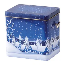 Печиво в музичній скринці Lambertz Lebkuchen-Spieluhrdose Засніжений хутір 200 г