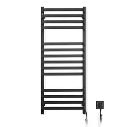 Електрична рушникосушка Navin Stugna 480x1200 Sensor права чорний муар 12-028153-3680, Чорний матовий, Праве, Електронний - мініатюра 2