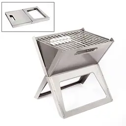 Гриль вугільний Bo-Camp Notebook/Fire Basket Compact Silver (8108347) - мініатюра 1