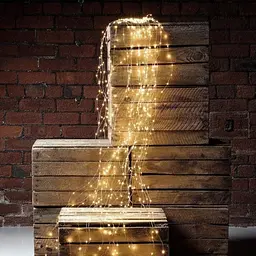 Гірлянда Кінський хвіст Роса 20 ниток по 2м 400 LED USB 8 режимів Теплий білий (47714-701_259) - мініатюра 5