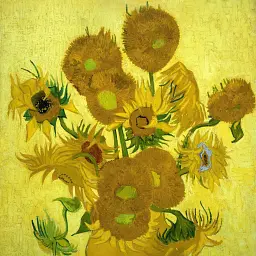 Інтер'єрна картина Соняшники, Вінсент ван Гог, Vincent van Gogh, Sunflowers, інтер'єрний декор, 80×60 см (id6654) - мініатюра 7
