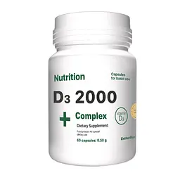 Вітаміни та мінерали EntherMeal D3 2000 Complex+ 60 капсул