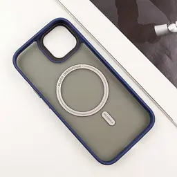 TPU+PC чохол Blueo Skin Friendly Frosted with MagSafe для Apple iPhone 15 (6.1) Синій / Blue - мініатюра 3