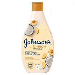 Гель для душу Johnson's Vita-Rich Розслаблювальний з йогуртом, кокосом і екстрактом персика 250 мл (3574661385198/3574661385617)