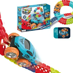 Інтерактивний трек з інерційною машинкою SHT 288 Changeable Trak (138pcs/1CAR) Colorful Epik - мініатюра 2