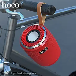 Портативна акустика Hoco Cool sports BS39 бездротова червона - мініатюра 10