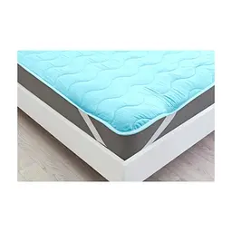 Наматрацник MirSon Eco Light №1722 Bamboo Air-line на резинці по кутках Blue 60x120 см (2200002887991) - мініатюра 2