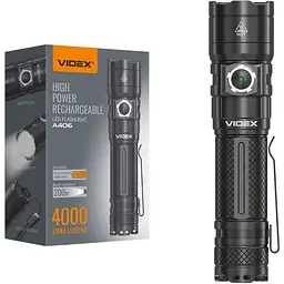 Портативний світлодіодний ліхтарик Videx VLF-A406 4000Lm 6500K (VLF-A406)