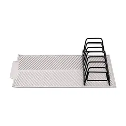 Сушилка для посуды ARDESTO Minimalism 39х25х8см, силікон, метал, сірий (ARHK4102DR)
