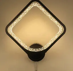 Стильний настінний LED світильник у чорному корпусі Line F 2281/1L Q BK - мініатюра 3