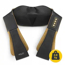 Накидка-масажер 4FIZJO Shiatsu Pro+ для шиї та спини Black/Gold (P-5907739312358) - мініатюра 4