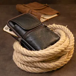 Сумка унісекс на пояс на два відділення Vintage 10,5х17,5х4 см sum0013977 - мініатюра 7