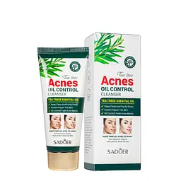 Пінка для вмивання від акне та прищів Sadoer Tea Tree Acnes Oil Control з екстрактом чайного дерева 100 г