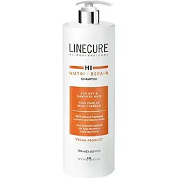 Шампунь Hipertin Linecure Vegan Nutri-Repair Відновлюючий для пошкодженого волосся 1000 мл
