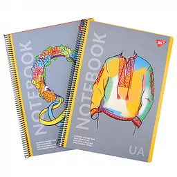 Зошит для записів Yes Notebook А4 UA 80 аркушів клітинка 2 шт. (151977)