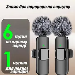Мікрофон петличний бездротовий Mini Mic Pro USB Type-C 2 шт - мініатюра 4