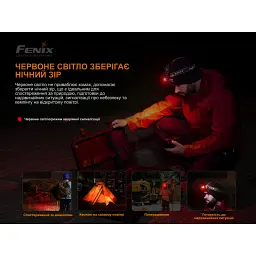 Налобний ліхтар Fenix HM60R 1300 лм, алюмінієвий, 85х45х45 мм, камуфляж - мініатюра 11