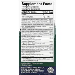 Підтримка імунітету комплекс із 17 грибів Fungi Perfecti Mushrooms Comprehensive Immune Support 120 капсул - мініатюра 3