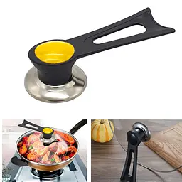Ручка підставка для кришки каструлі сковороди 15.5 см, Kitchen Master Жовтий 86481 - мініатюра 2