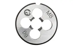 Плашка ручна кругла метрична Intertool M8 х 1.25 - мініатюра 2