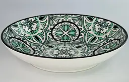 Тарілка, зелена, 21x4 см "Тригір'я"