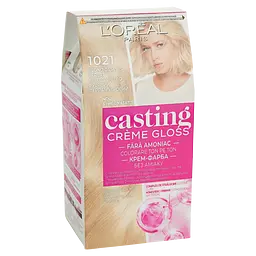 Фарба-догляд для волосся без аміаку L'Oreal Paris Casting Creme Gloss відтінок 1021 світло-світло-русявий перламутровий 120 мл (A5776976) - мініатюра 2