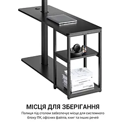 Комп'ютерний стіл OfficePro з електрорегулюванням висоти чорний (ODE119B) - мініатюра 9