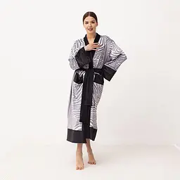 Кімоно жіноче з плюшевого велюру Kimono Luxury 18378 M