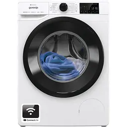 Пральна машина Gorenje фронтальна 8 кг 1400 A+++ 465 см дисплей інвертор пара Wi-Fi білий