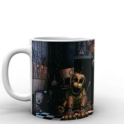 Кухоль GeekLand Five Nights At Freddys П'ять ночей з Фредді постер FN.02.026 330 мл білий - мініатюра 2