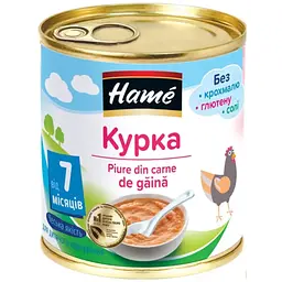 Дитяче пюре Hame м`ясне курка, 100 г (8595139726218)