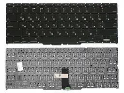 Клавіатура для ноутбука Apple MacBook Air 2010+ A1370 (2010, 2011), A1465 (2012, 2013, 2014, 2015) Black, (No Frame), RU (горизонтальний ентер) - мініатюра 3