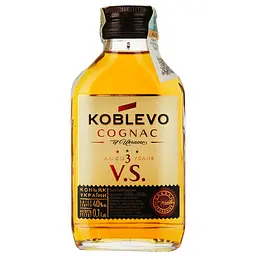 Коньяк України Koblevo 3 зірки, 40%, 0,1 л